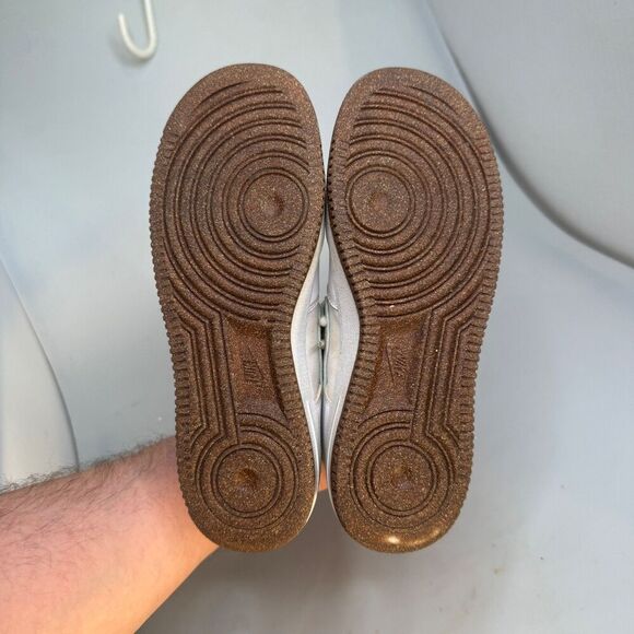 Nike Air Force 1 Indigo DA3093-100 White Blue Tan Speckled Sole Size 6 Youth GUC - Picture 8 of 16